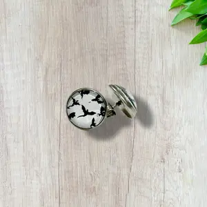 Flying dragons earrings for bookish readers and fantasy readers