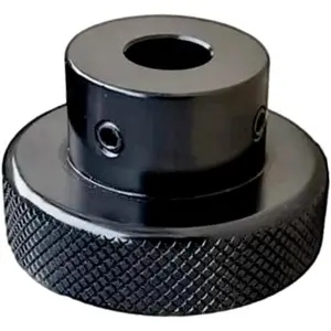 Aluminium Alloy Black Knurling Handwheel 40mm OD 8mm Bore Handle for Slide Displacement Platform