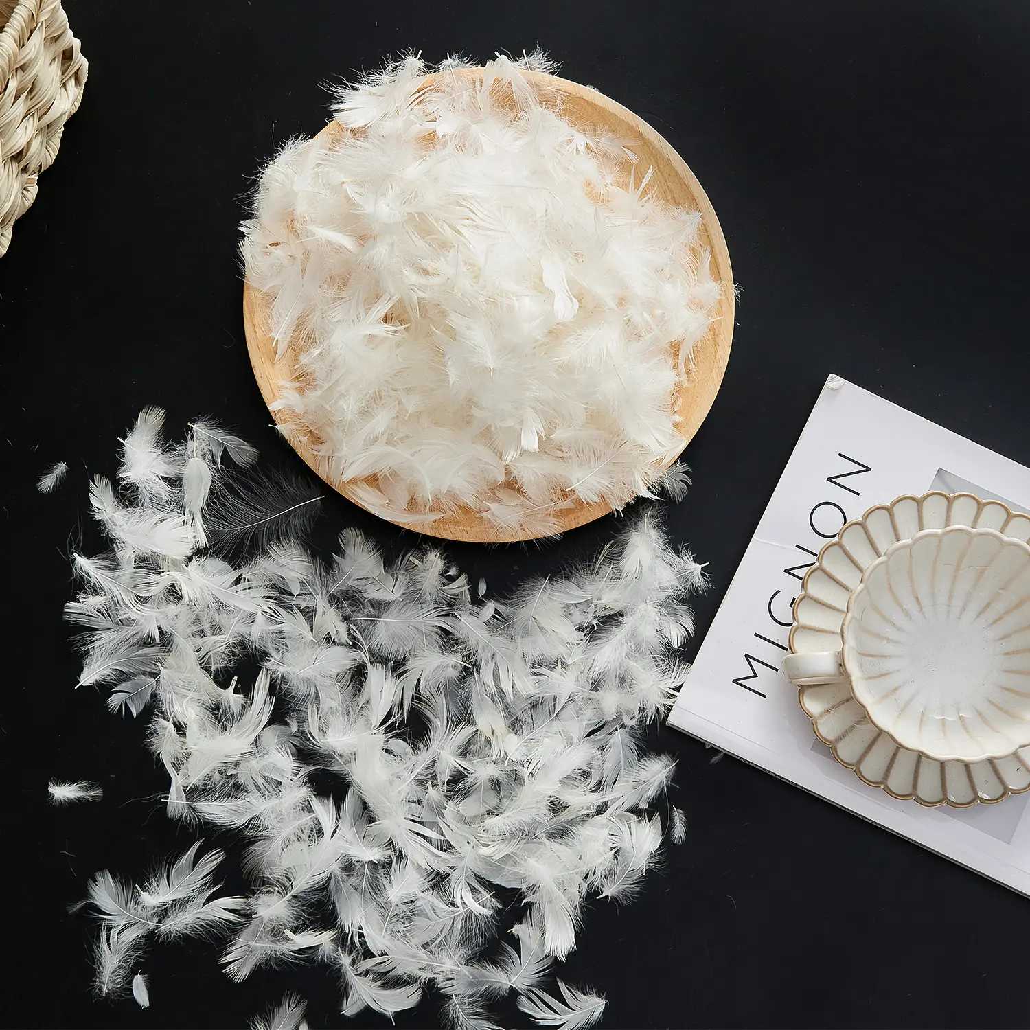 Bulk Goose Down Feather Stuffing & Fill – Hypoallergenic Pillow Filling, Repair, Restuff, Fluff for Couch Cushions, Comforters, Jackets, DIY