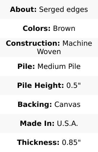 Freya Brown Cut and Sew Custom Rug