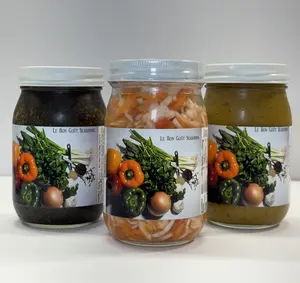 Le Bon Goût Seasoning Organic Haitian Epis Djon Djon Seasoning Bundle with Epis Djondjon Meat Seasoning & Pikliz for Authentic Haitian Flavors