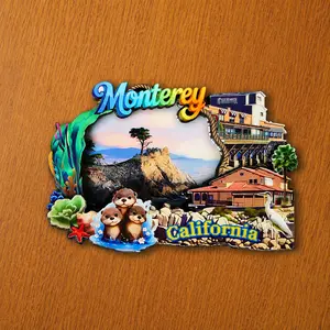 Monterey USA Fridge Magnet Souvenir Gift, Monterey California Travel Souvenir; Perfect for Home Decor – Kitchen, Office, Cabinet; Personalized Fridge Magnet Decor Collection