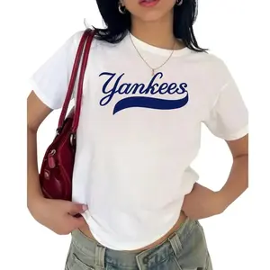 New York Baby Tee, Baseball Game Day Gear, Ladies Baseball Gift, Gift For Women
