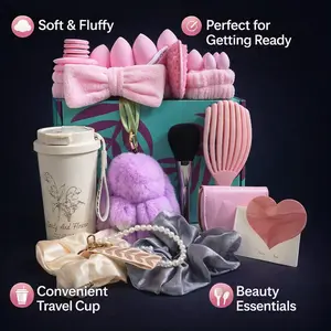 [Mother’s Day Picks] Gift Box Collection - Themed Gift Box - Variety Combo Box - Coffee Cup Comb Tumbler Bracelets Brush Card  Raccoon Bag Charm