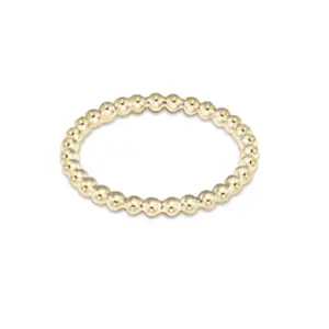 E Newton Classic 2mm Beaded Ring
