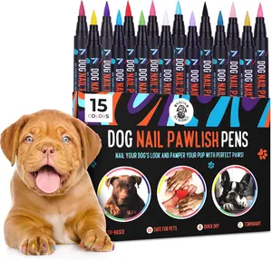 Willow Pet Products Dog Nail Polish Pens Quick Dry Pet Nail Polish for Dogs or Cats Easy Application Fast Dry Great Girl Dog Accessories Puppy Nail Pawlish Set Manicure