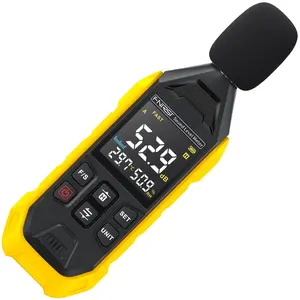 FNIRSI FDM01 Digital Sound Level Meter Handheld DB Meter 30~130dB Audio Noise Measuring Instrument with LCD Screen