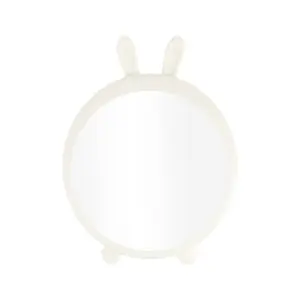 Unique Bargains 1pc Women's Durable Cartoon Rabbit Desktop Cosmetic Mirror for Travel