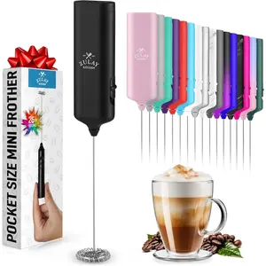 Mini & Mighty Milk Frother Wand - Powerful Handheld Drink Mixer - Stocking Stuffer Coffee Frother For Latte, Cappuccino, Matcha, Hot Chocolate