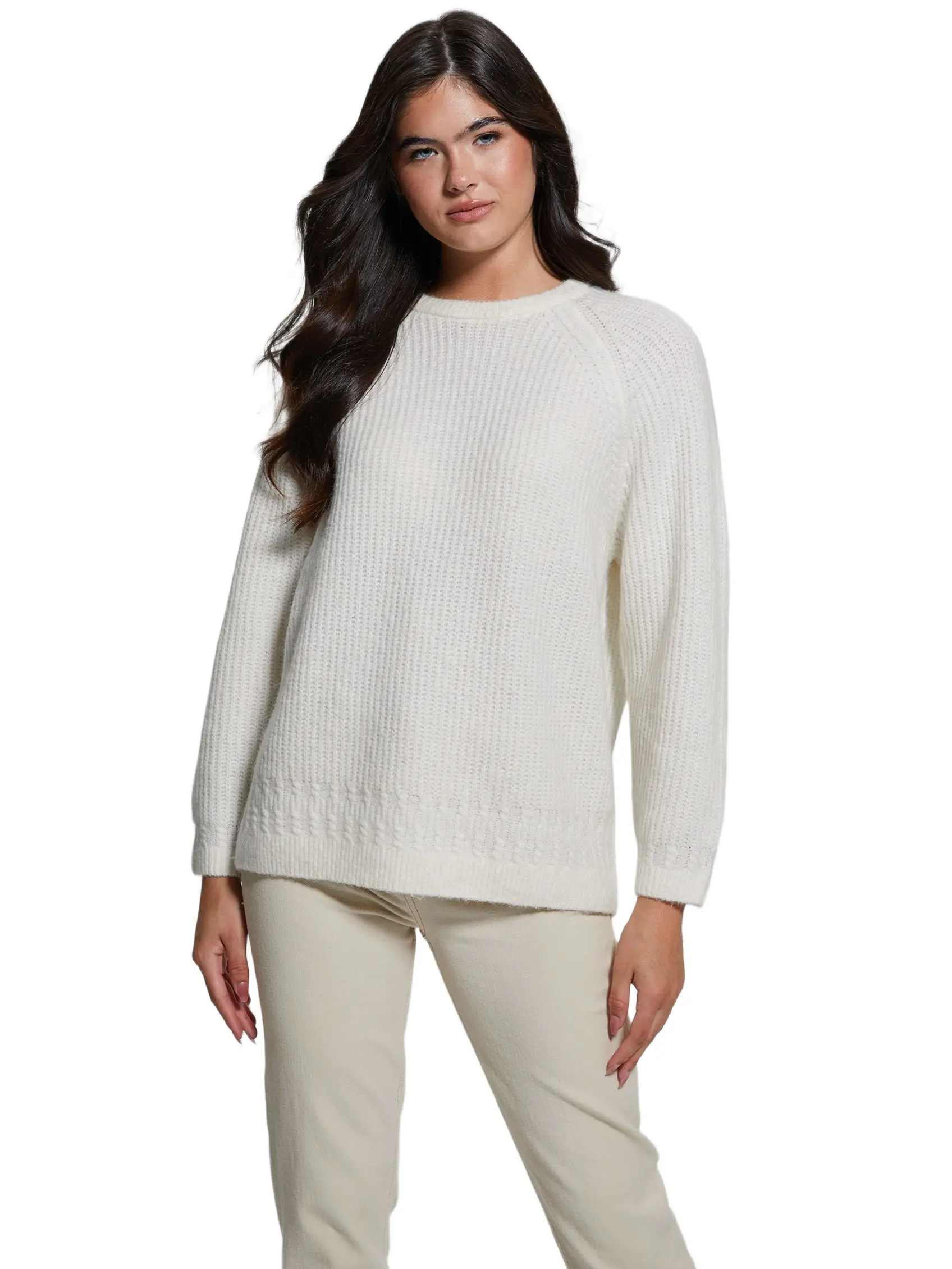 GUESS Female Margot Cable-Knit Sweater