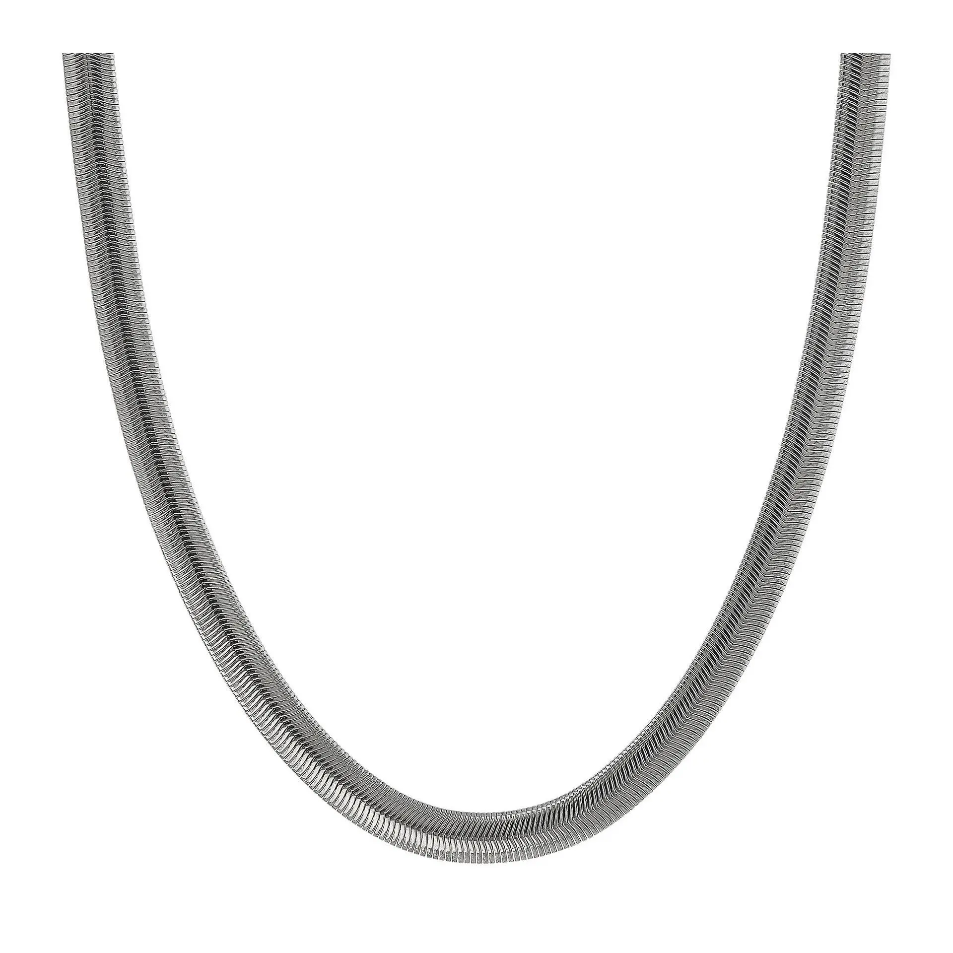 Steel by Design 18" Flat Snake Chain Necklace,15.9g