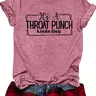 Women's Letter Print Round Neck Tee, Casual Short Sleeve Crew Neck T-shirt for Summer, Fashion Women's Top for Daily Wear