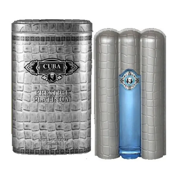 Cuba Prestige Platinum Eau de Toilette Spray for Men, 3oz Daily Wear Fragrance with Spray Apply Function