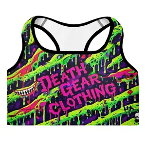 Neon Nightmare Padded Sports Bra