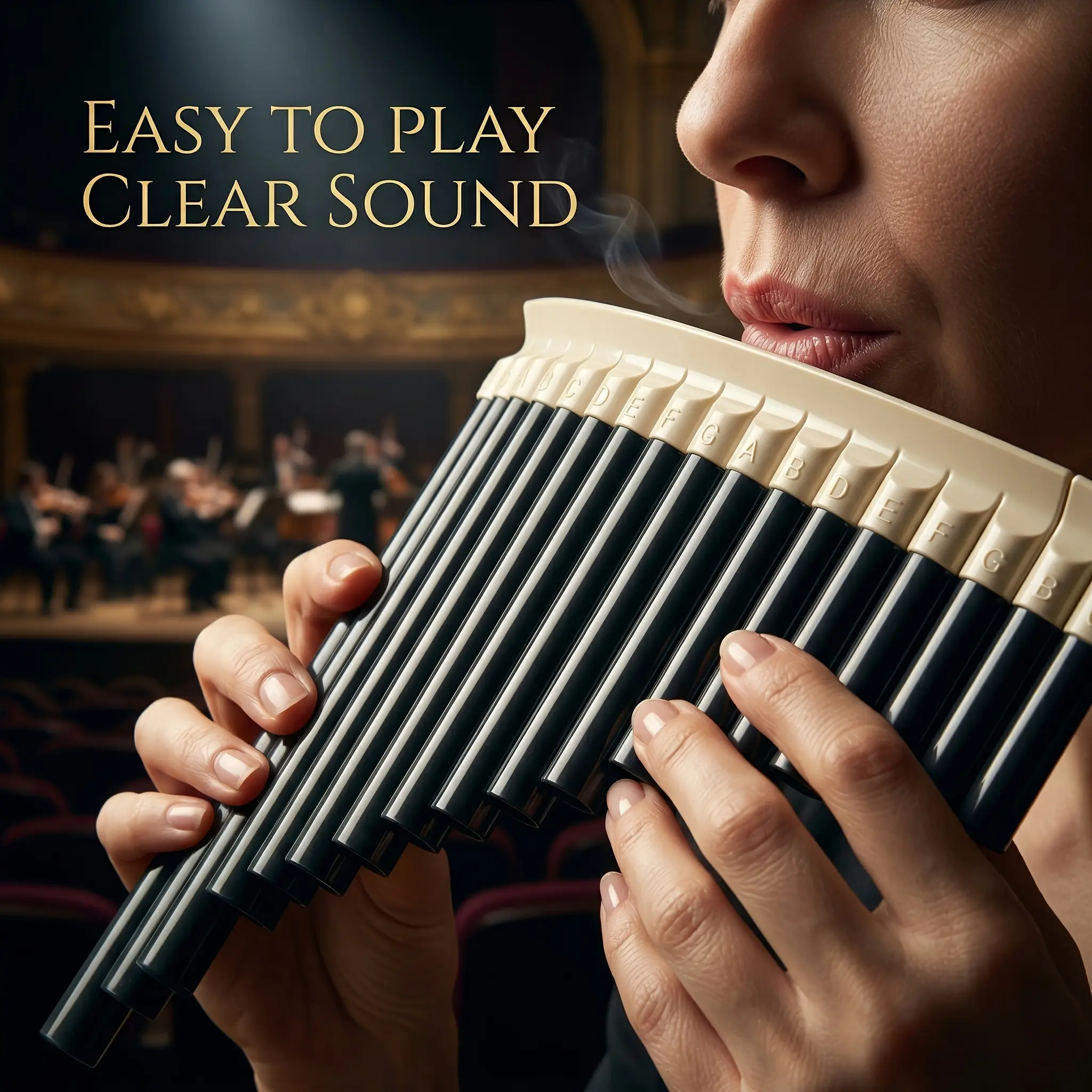 18-note C tuning reed pipe; easy for beginners; clear tone; portable; includes storage bag; durable ABS construction; suitable for performances and practice