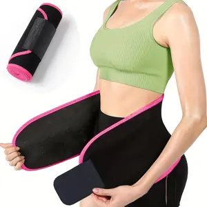 Unisex's Contrast Binding Velcro Design, Sporty Fitness Waist Trainer Waist Support Belt for Men & Women, Sports Waist Belt for Home Gym Workout