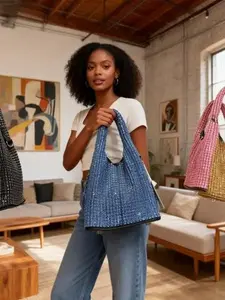 Fully diamond-encrusted women's bag 2026 gradient color diamond-encrusted bucket bag vest rhinestone chain bag handheld messenger bag