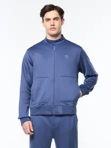 Sandro Track Jacket- Blue Indigo