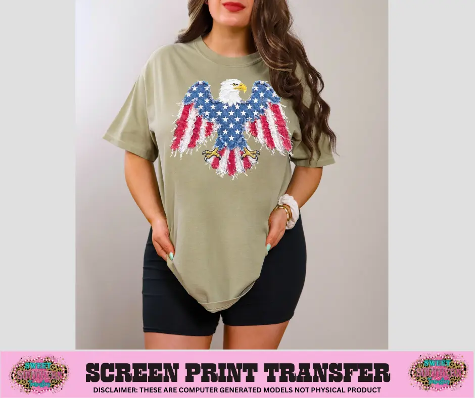 FULL COLOR SCREEN PRINT - BALD EAGLE