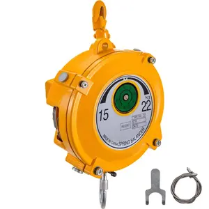 VEVOR Spring Balancer 20 - 33lbs(9 - 15kg) Retractable Tool Holder 1.5m Length Tool Balancer with Hook and Wire Rope Adjustable Balancer Retractor Hanging Holding Equipment in YellowVEVOR Super Brand Day
