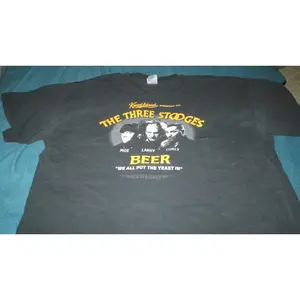 The Three Stooges -Knuckleheads Brewing Co. Official T-Shirt Size XL by Gildan Heavy Cotton slightly distressed Free US Shipping!