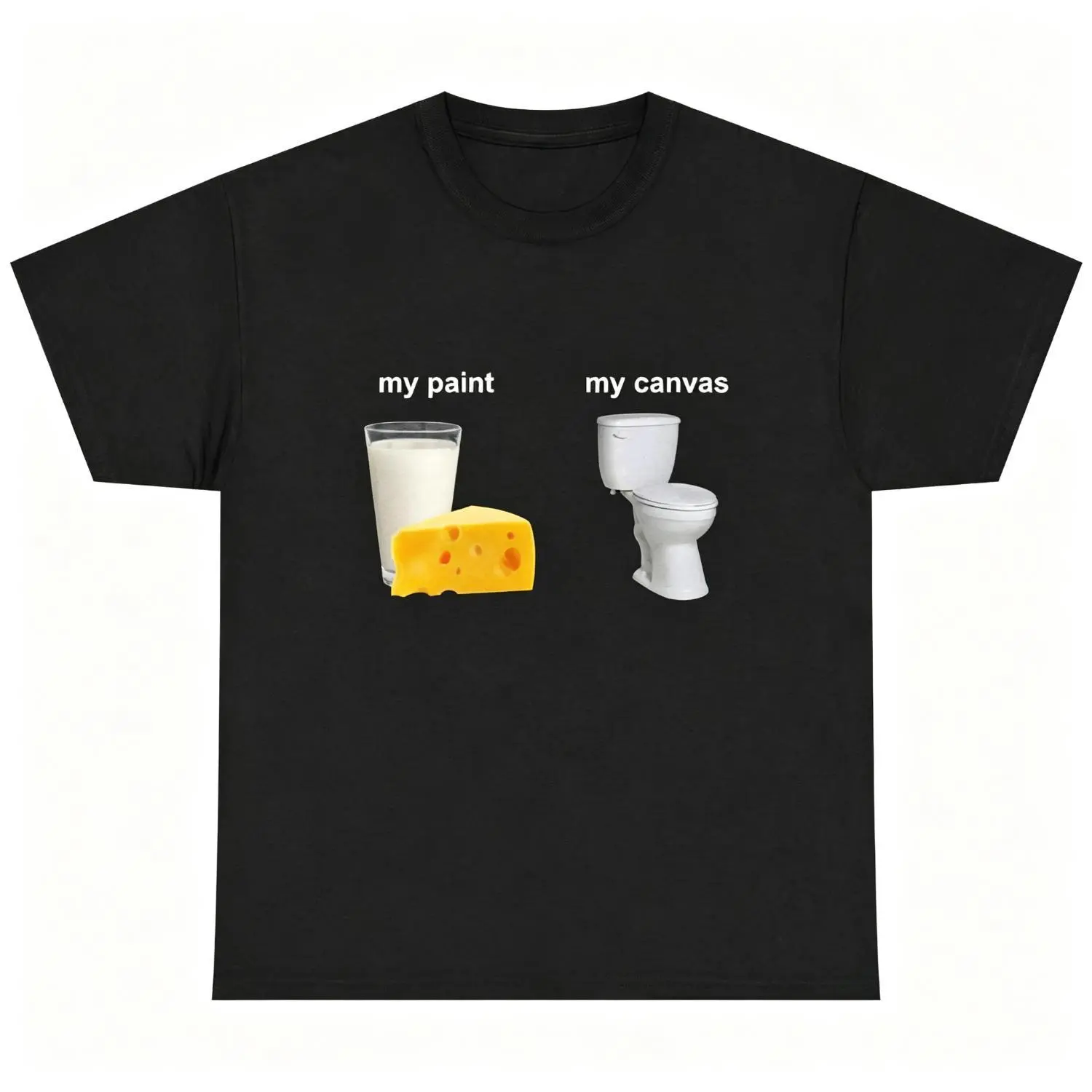 Women's Funny Lactose Intolerant Meme Graphic T-Shirt, Casual Cotton Short Sleeve Round Neck Streetwear Tee for Everyday Wear