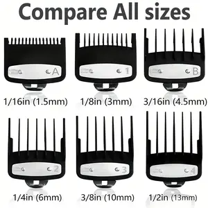 Hair Clipper Limiter Comb Set, 10pcs/set Hair Clipper Limit Comb, Professional Hair Clipper Limit Comb Set, Suitable for Many Sizes Hair Trimmer