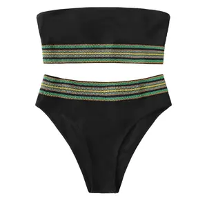 Striped Bandeau Bikini