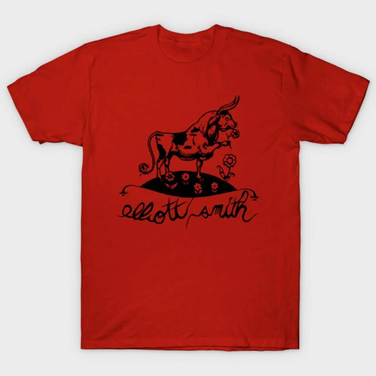Men's Elliott Smith x Ferdinand the Bull Casual Classic Short-Sleeve T-Shirt, Men's Tops Clothes, G1I, Shortsleeve