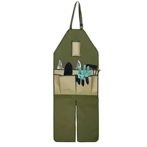 New Garden Gardening Apron Multi-Pocket Outdoor Apron for Trimming and Harvesting Dirt-Proof with Tool Pockets for Gardening Enthusiasts