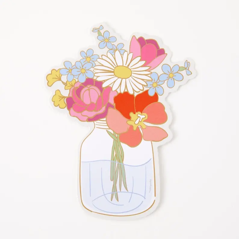 Jam Flowers Sticker Cute Floral