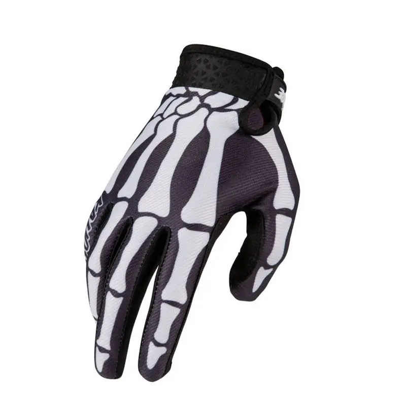 BLACK+WHITE NEW Bone Touch Screen Gloves, Outdoor Activity Gloves, Long Finger Full Finger Outdoor Sports Thin Breathable Training Gloves for Men Women, Halloween, Touchscreen Gloves