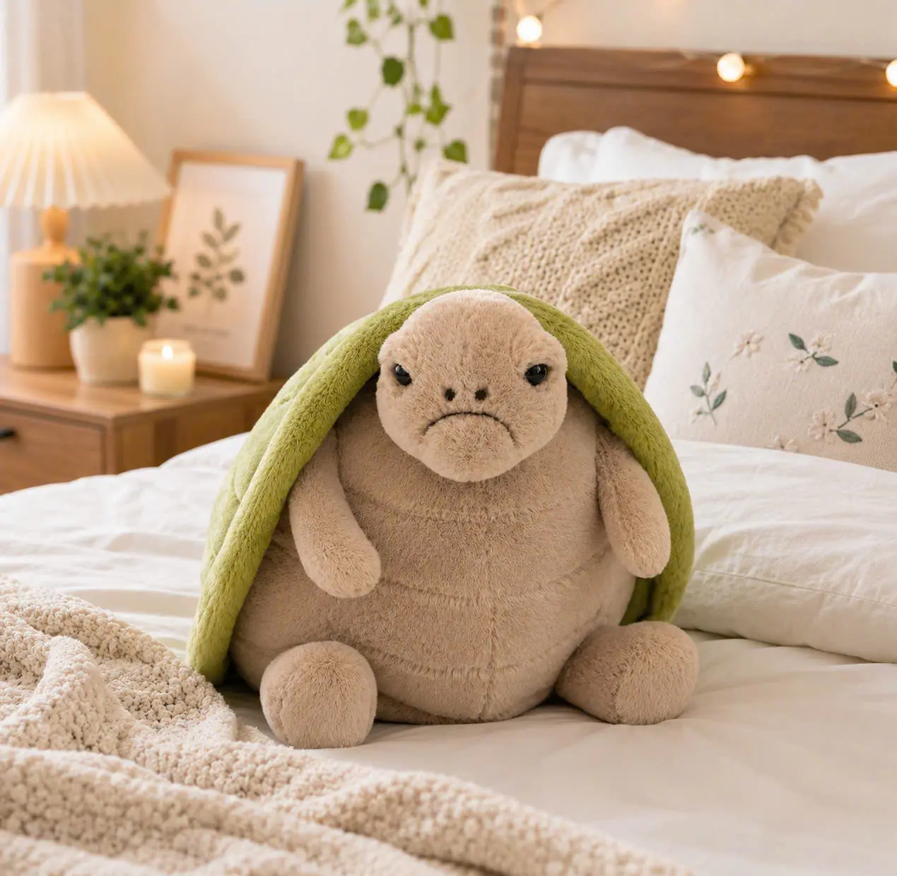 Jellycat Cute  Turtle Timmy  –  Soft Stuffed Turtle Pillow for Cuddles, Bedroom Decor & Collectors