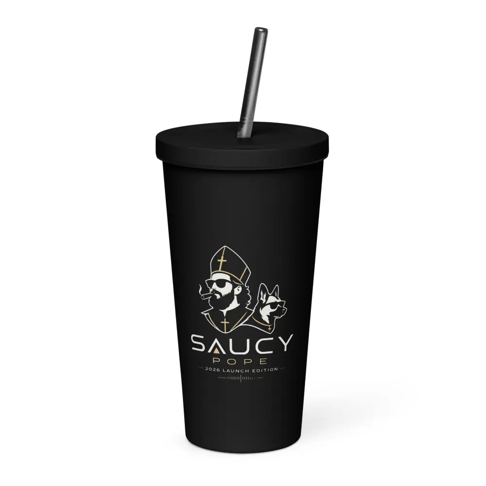 Saucy Pope 2026 Launch Edition Insulated Tumbler