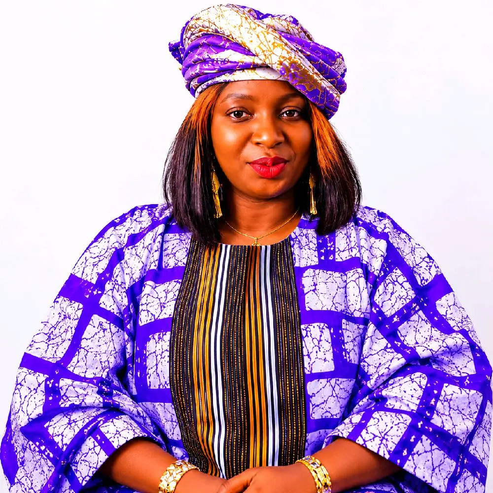 Purple damadk Senegalise Cap