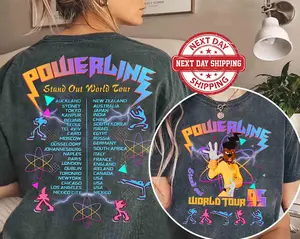 Goofy Powerline 2 Side Shirt, A Goofy Movie Powerline Stand Out World Tour Shirt, Family Matching Tee, Magic Kingdom WDW Birthday 2025 Gift