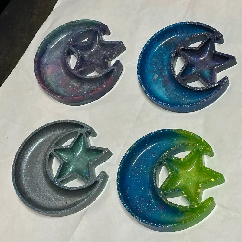Moon Star Dish - Unique Decorative Plates with Colorful Designs - Suitable for Various Use Cases