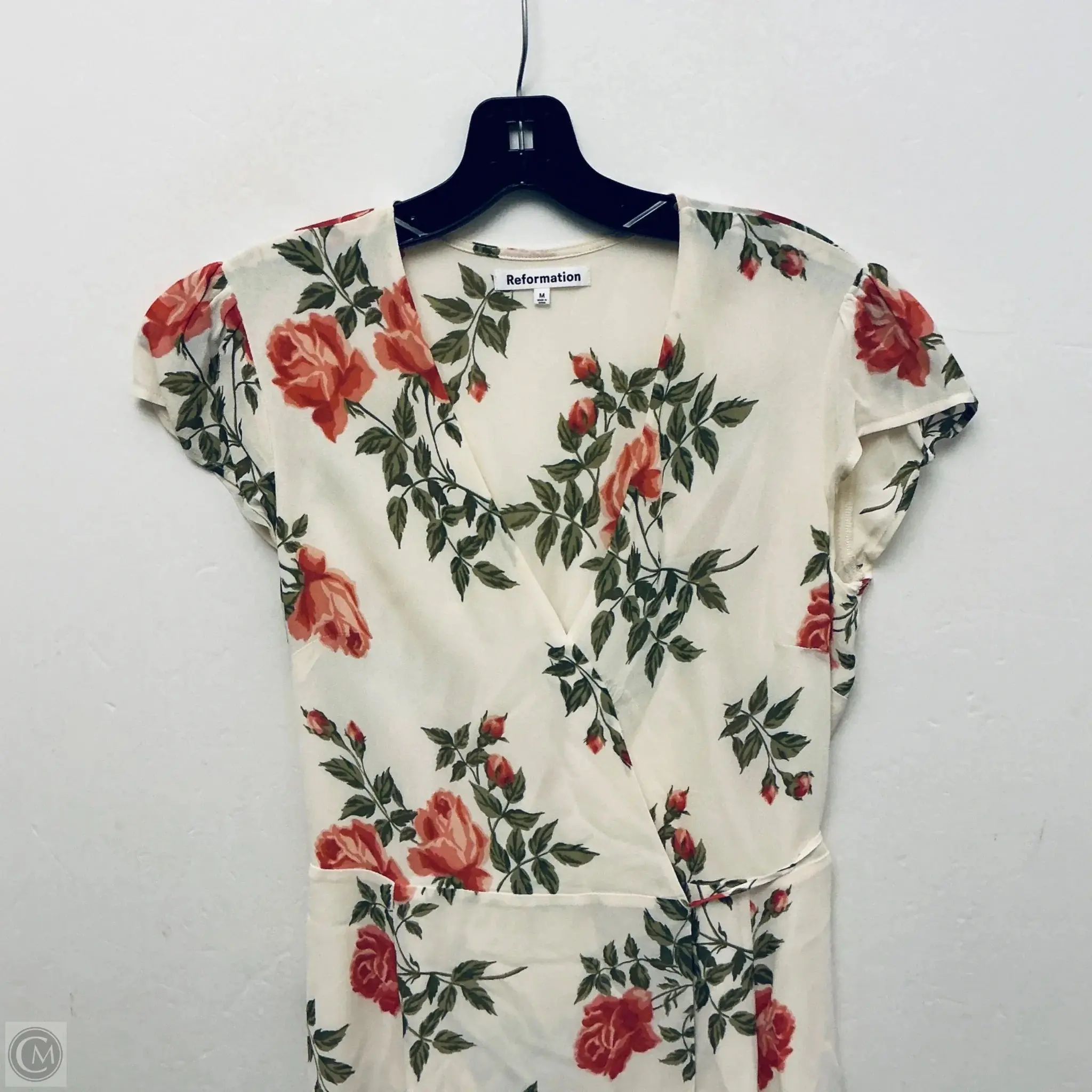 Dress Casual Midi By Reformation In Floral Print, Size: M