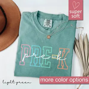 Comfort Colors Pre-K Teacher Shirt, Pre-K Squad, Back To School Preschool Crew, PreK Teacher Shirt, Pre-K Teacher Team Shirts, PreK TShirt