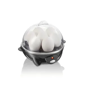 ISUNMEA 3-in-1 Electric Egg Cooker for Hard Boiled Eggs, Poacher Eggs, Omelet Maker & Vegetable Steamer, Holds 7, Black