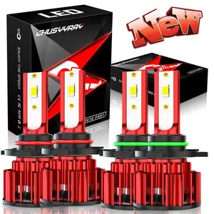 Cute Car Accessories LED Headlight Bulbs Kit H4/9003 9005/HB3 H11/H9/H8 H7 9008/H13 9007 9006/HB4  High Low Beam Light Super Bright 2X 6500K White