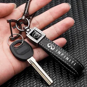 Infiniti Car Logo Embroidered Keychain, Luxury Car Key Accessory, Car Key Ring, Infiniti Car Key Holder, Premium Car Key Pendant, Stylish Keychain