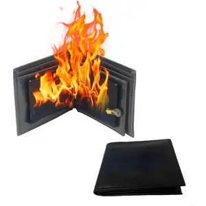 Easter gift Magic Trick Fire Flaming Wallet, Leather, Inconceivable Street Show Prop, Prank, Magician Wallets, Close-up Magic, Pros, Professional Cool Tricks