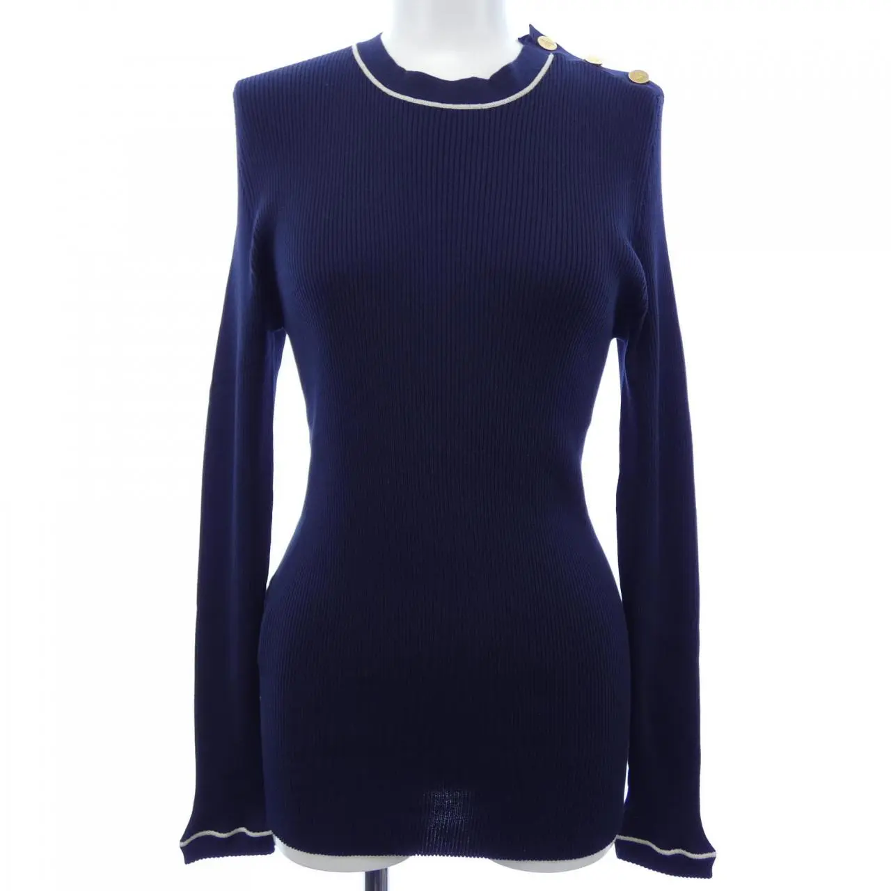 Pre-owned PRADA Silk Small Leather Goods Crewneck Sweater