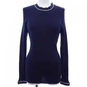Pre-owned PRADA Silk Small Leather Goods Crewneck Sweater
