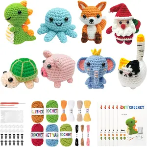 This 8-piece crochet kit is perfect for beginners.It includes a complete set of crochet tools, progressive patterns, and video tutorials.Suitable for adults, women, and men looking to start crochet.