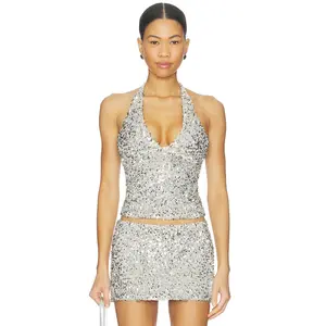 Tiger Mist Reilynn Top in Silver