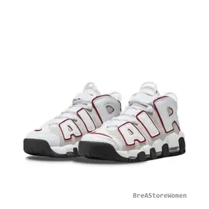 Air More Uptempo '96 WhiteTeam Red — Stylish, Comfortable, Trendy, Versatile, and Non-Slip Casual Sports Sneakers