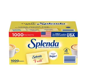 Splenda Zero Calorie Sweetener Packets 1000 ct Made in USA Tastes Like Sugar Flavor USA Made Flavor