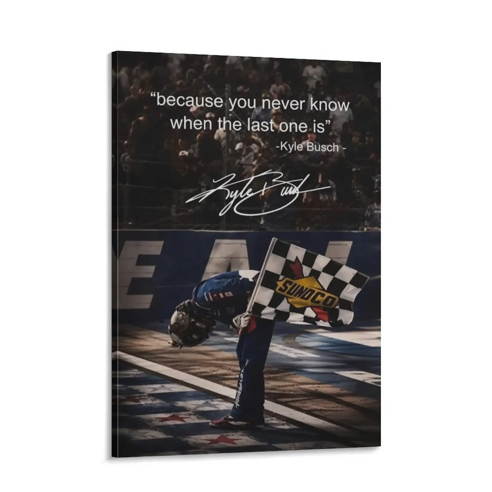 Kyle Busch Nascar Legendary Moment Poster, Fade-Resistant Poster, Nascar Wall Art, Poster for fans